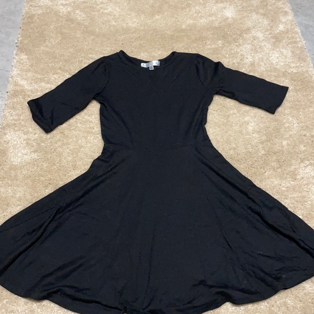 Black skater skirt dress